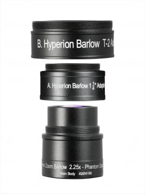 Hyperion Zoom 2.25x Barlow lens